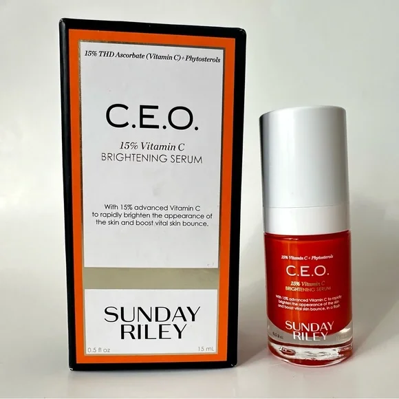 Sunday Riley C.E.O. 15% Vitamin C Brightening Serum 0.5 fl oz / 15 ml New in Box - Picture 5 of 10